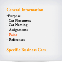 General Information
-Purpose
- Car Placement
- Car Naming
Assignments
Paint
References

Specific Business Cars